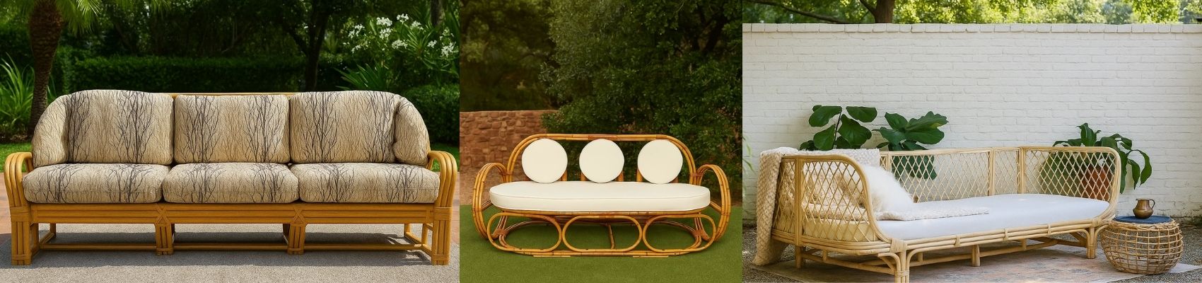 Cane & Rattan Furniture Couch