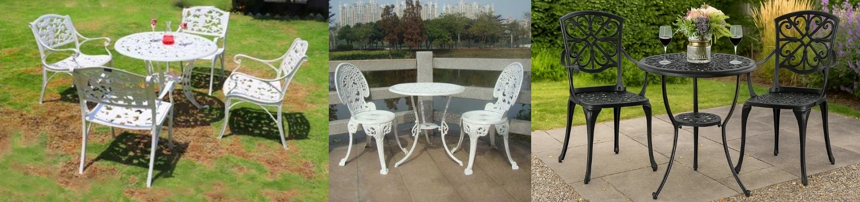 Metal Casted Garden Coffee Sets