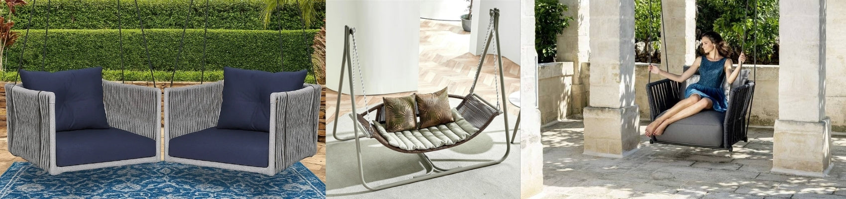 Outdoor Braided Rope Swing