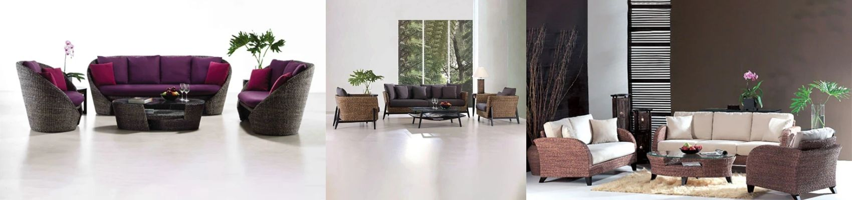 Seagrass & Wicker Sofa Sets