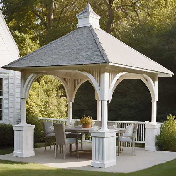 Premium FRP Gazebo Pergola with Tile Roof | Weatherproof Outdoor Garden & Terrace Shelter | LUX50 Offer – Flat 50% OFF on Premium FRP Gazebo & Pergola