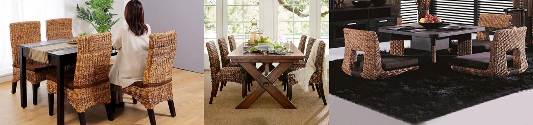 Sea Grass Dining Chair & Table Sets