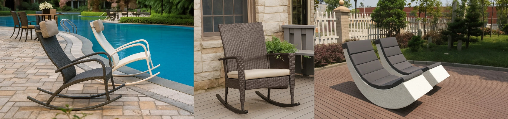 Outdoor Wicker Rocking Chair