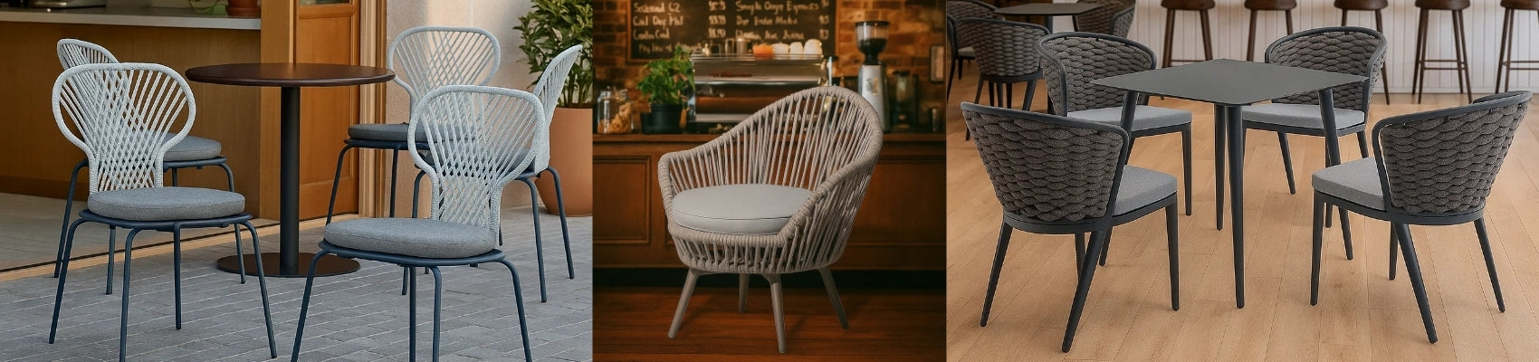 Outdoor Braided Rope Coffee Set