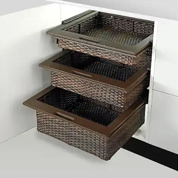 Alluminium PE Wicker - Kitchen Basket - Luxe 4