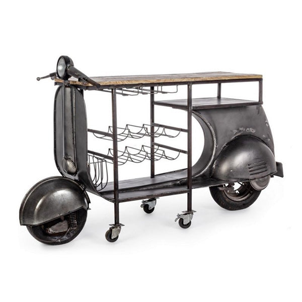 Antique Rustic Automobile Furniture - Wine Cabinet - Antique Sip Rider