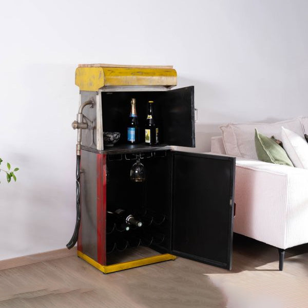 Antique Rustic Automobile Furniture - Wine Cabinet - FuelCraft