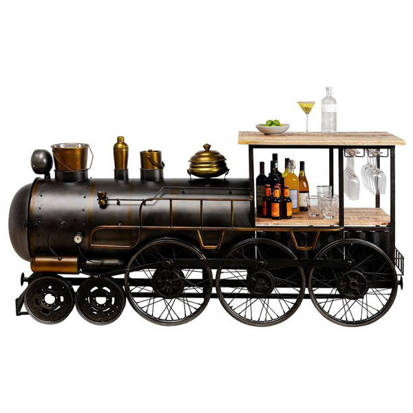 Antique Rustic Automobile Furniture - Wine Cabinet - Rustic RailCraft