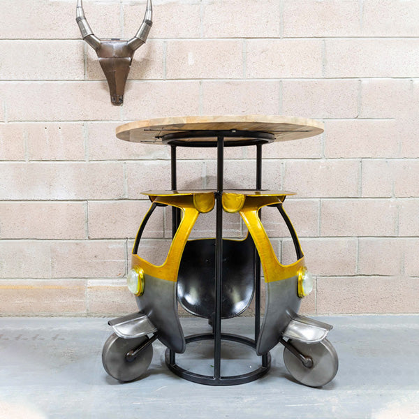 Antique Rustic Automobile Furniture - Wine Cabinet - Trio-Treasure