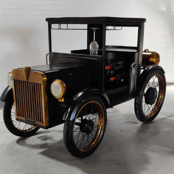 Antique Rustic Automobile Furniture - Wine Cabinet - Vintage Ride