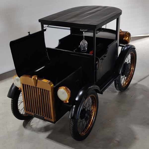 Antique Rustic Automobile Furniture - Wine Cabinet - Vintage Ride