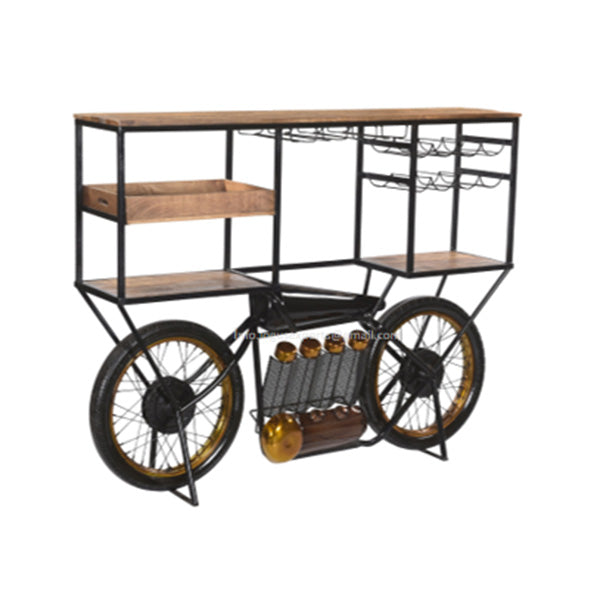 Antique Rustic Automobile Furniture - Wine Cabinet - Vintage Spin
