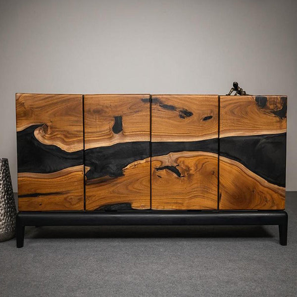 Epoxy Resin Furniture - Chest of Drawer - Golden Bark