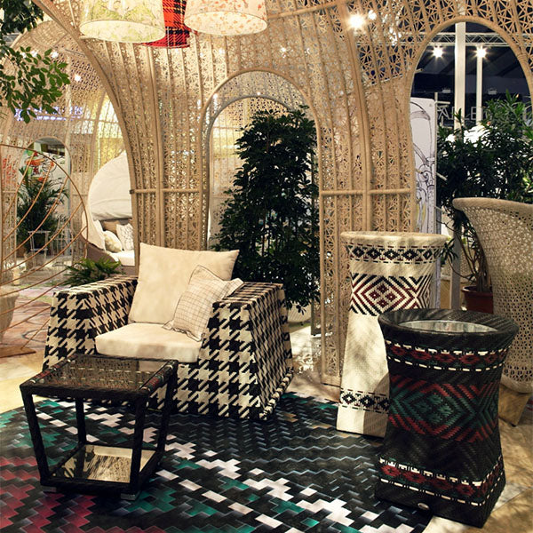 Outdoor Wicker Cabana & Gazebo - GLACIA Signature Dome