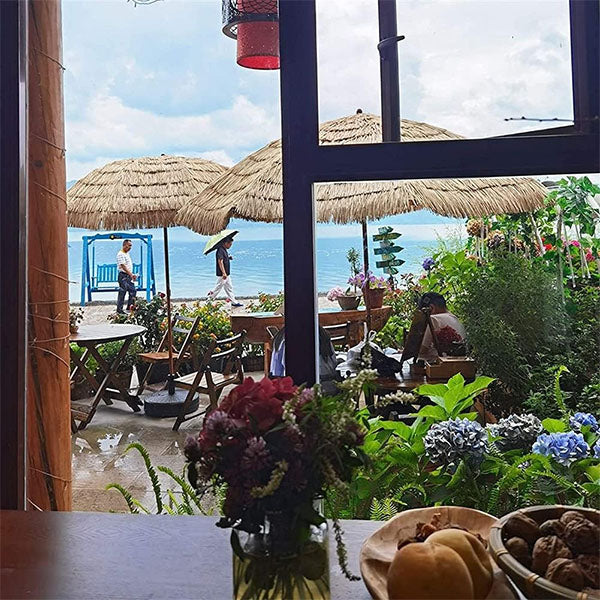 Garden Umbrella - Sun Shade - Patio Parasol - Umbrella - Bali Thatch Umbrella