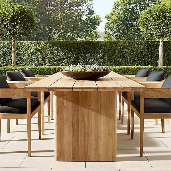 Outdoor Furniture Wood - Dining Set - Oak - Ready Stock Sale