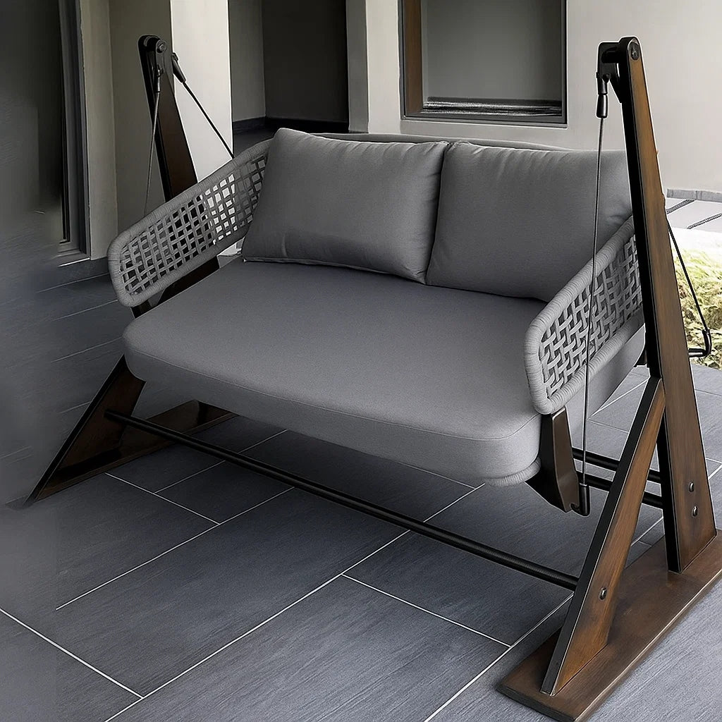 Outdoor Braided & Rope Bar Chair - Tierra Weave Swing