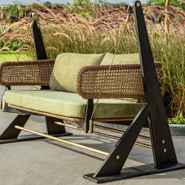 Outdoor Braided & Rope Bar Chair - Tierra Weave Swing