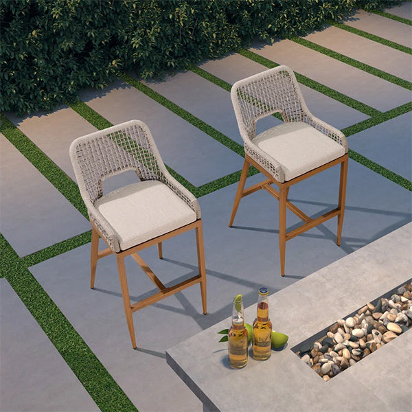 Outdoor Braided & Rope Bar Set - Teakova