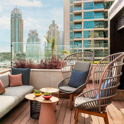 Outdoor Braided & Rope Coffee Set - Vapore-Prime