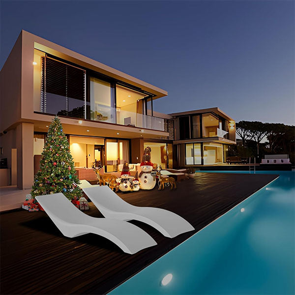 Outdoor Floating Pool Lounger FRP - Submerged Sun Bed, Immersed Sun Lounger, Water Dip Sun Lounger AeroSleek Lounger