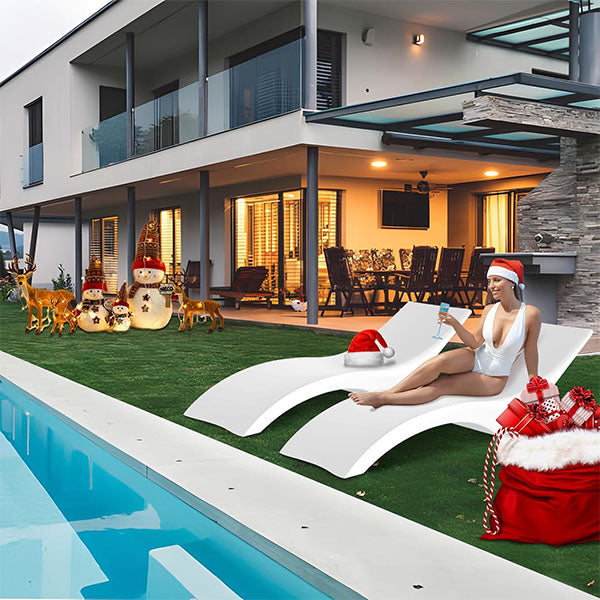 Outdoor Floating Pool Lounger FRP - Submerged Sun Bed, Immersed Sun Lounger, Water Dip Sun Lounger AeroSleek Lounger