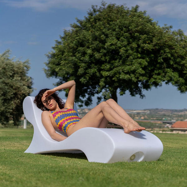 Outdoor Floating Pool Lounger FRP - Submerged Sun Bed, Immersed Sun Lounger, Water Dip Sun Lounger RockLounge Sun Bed Lounger