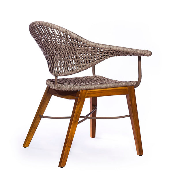 Outdoor Furniture Braid and Rope Heigh Back Chair,Lazy Chair, Rest Chair, Easy Chair, Ocassional chair - Chariqa