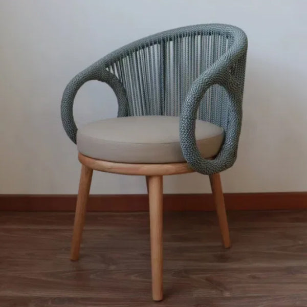 Outdoor Furniture Braid and Rope Heigh Back Chair,Lazy Chair, Rest Chair, Easy Chair, Ocassional chair - Fabrisse