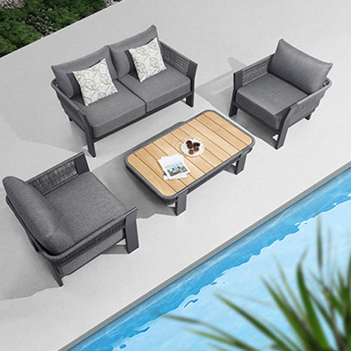 Outdoor Furniture Braided & Rope Sofa - Plumbago 09