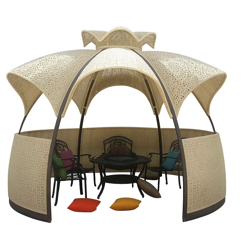 Outdoor Wicker Cabana & Gazebo - PureSpan Gazebo