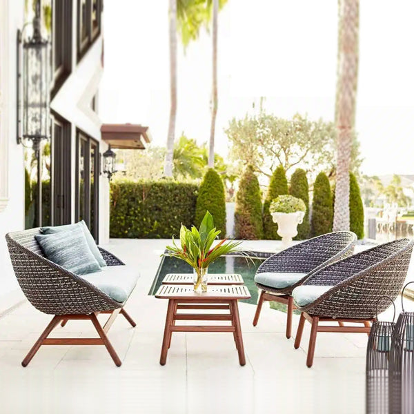 Outdoor Wicker and Alluminum Sofa- Windsor Grove