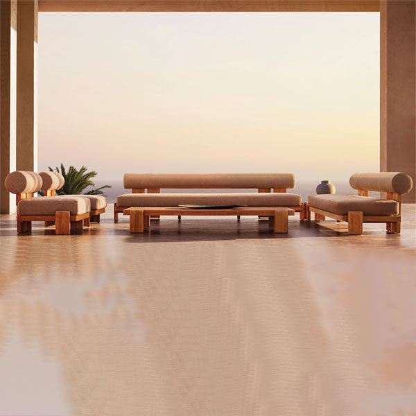 Outdoor Wood - Sofa Set - Silver Moon