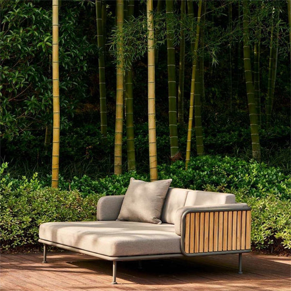 Outdoor Wood & Aluminum - Sofa Set -MetalHaus