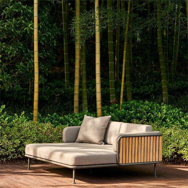 Outdoor Wood & Aluminum - Sofa Set -MetalHaus
