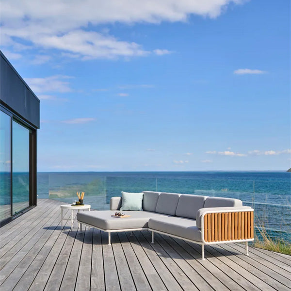 Outdoor Wood & Aluminum - Sofa Set -MetalHaus
