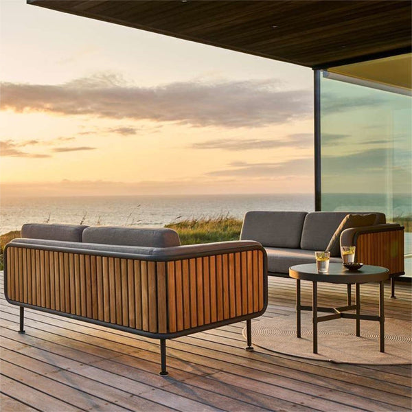 Outdoor Wood & Aluminum - Sofa Set -MetalHaus