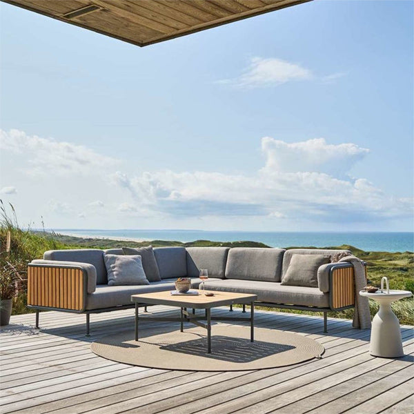 Outdoor Wood & Aluminum - Sofa Set -MetalHaus
