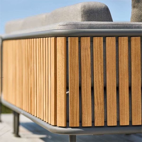 Outdoor Wood & Aluminum - Sofa Set -MetalHaus