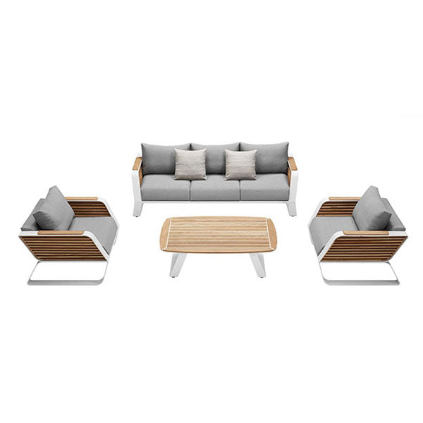Outdoor Wood & Aluminum - Sofa Set - Classic Comfort 2