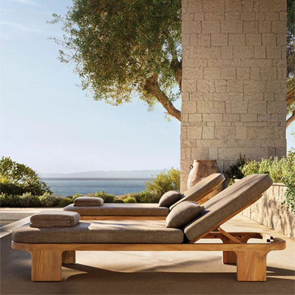 Outdoor Wooden - Sun Lounger - HomeHarmony
