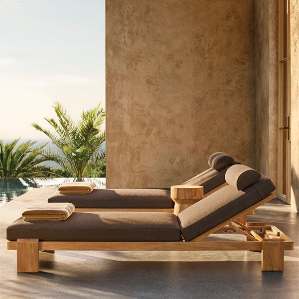 Outdoor Wooden - Sun Lounger - Sunspace