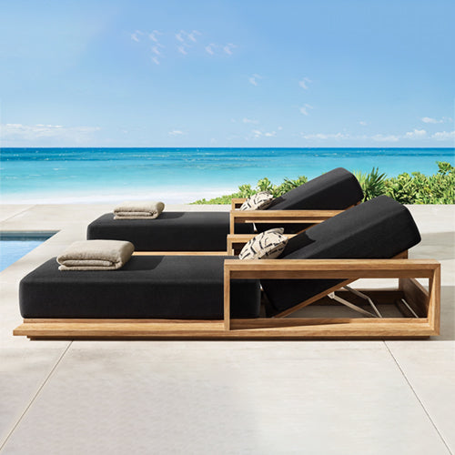 Outdoor Wooden - Sun Lounger - saunter 01