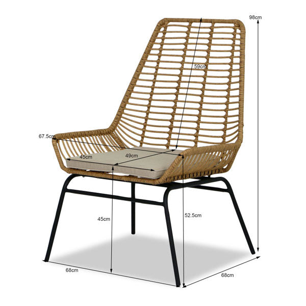 Outdoor Furniture Wicker Sofa - Concepto