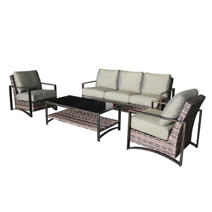 Sea Grass & Wicker Sofa Set - Sea Gull