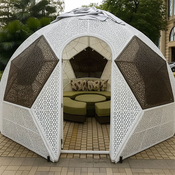Outdoor Wicker Cabana & Gazebo - The Arka Vista Gazebo