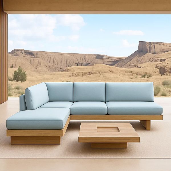 Outdoor Wood - Sofa Set - Elowen