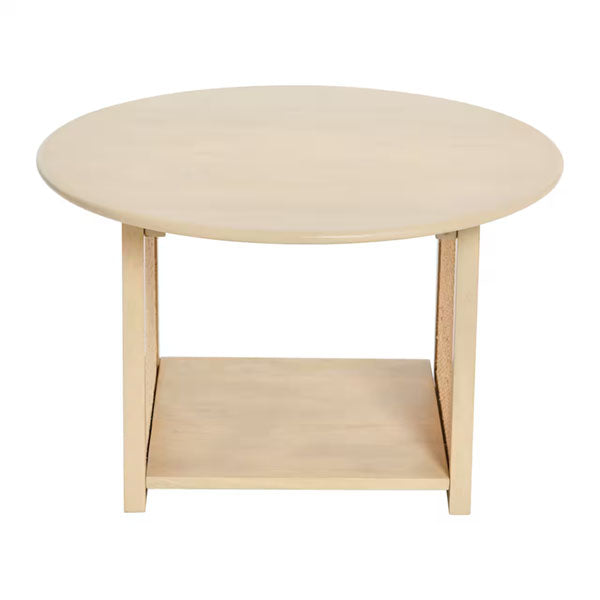 Wooden Cane Rattan Coffee Table - NaturWeave