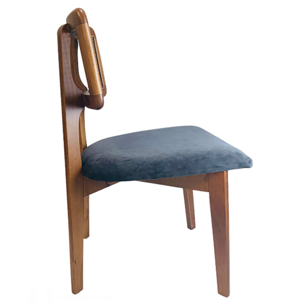 Wooden Cane & Rattan Dining Chair - EchoFeast