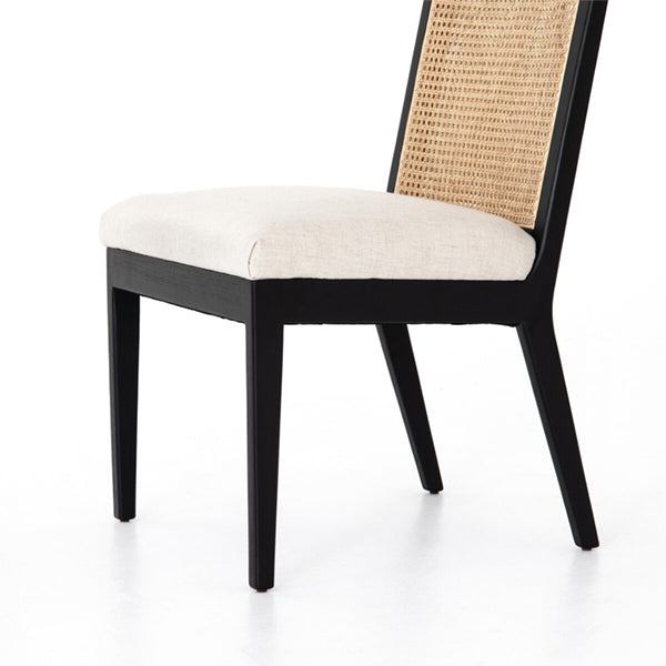 Wooden Cane & Rattan Dining Chair - Ember